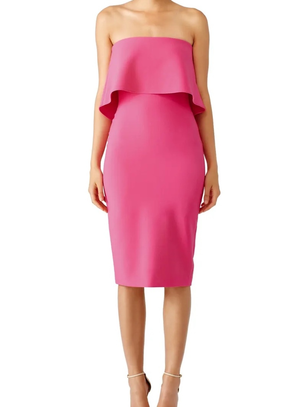 LIKELY Pink Driggs Strapless Sheath Cocktail Dress